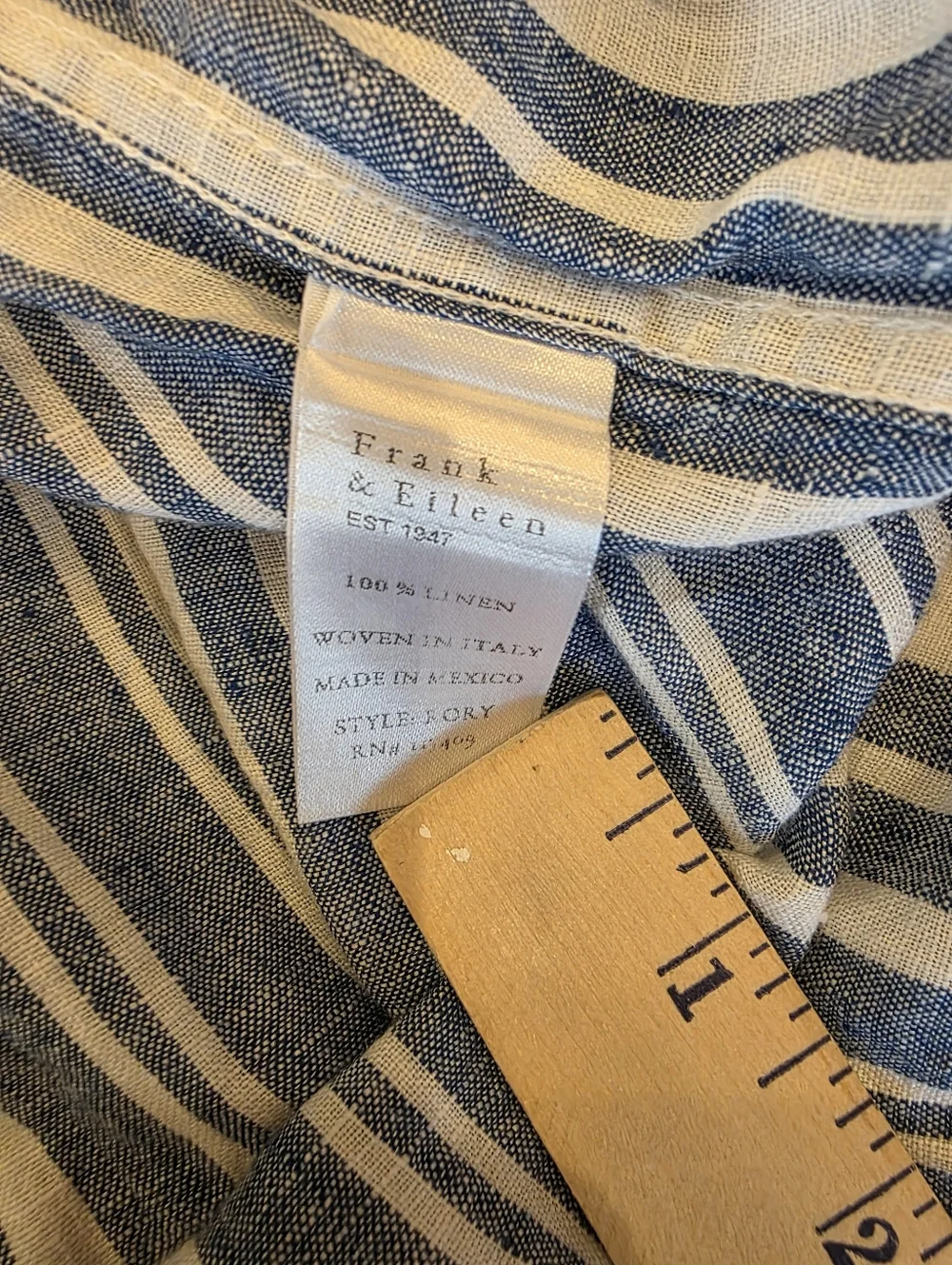 Frank & Eileen Rory Linen Shirtdress XL - Picture 5 of 8